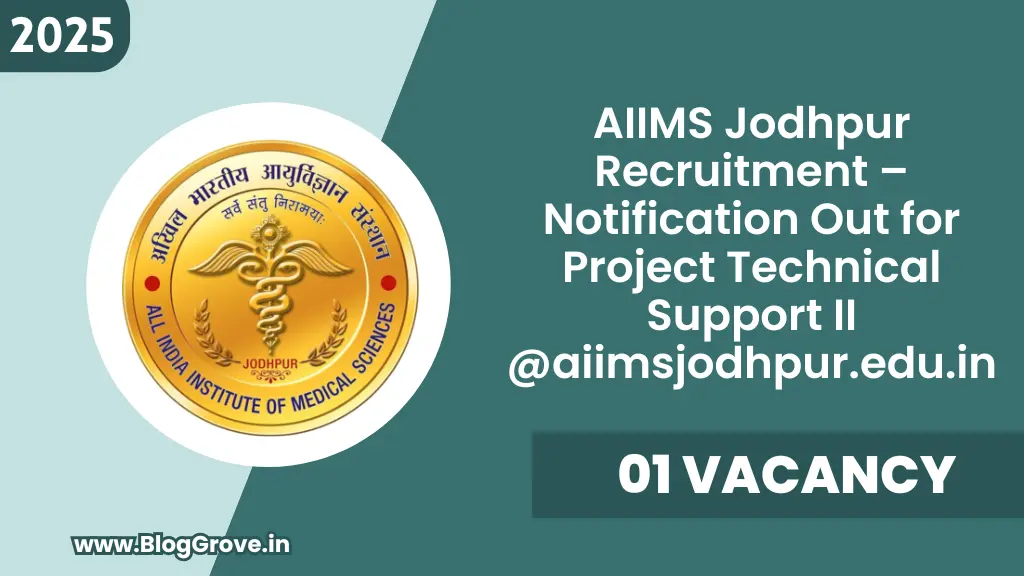AIIMS Jodhpur Lab Technician Recruitment 2025