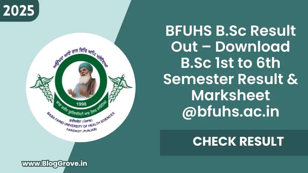 BFUHS B.Sc Result 2025