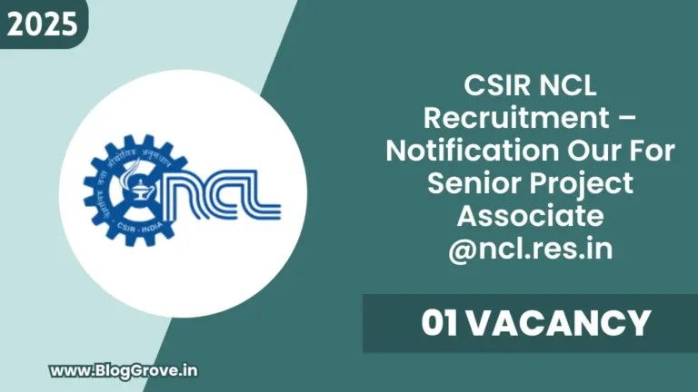 CSIR NCL Recruitment 2026