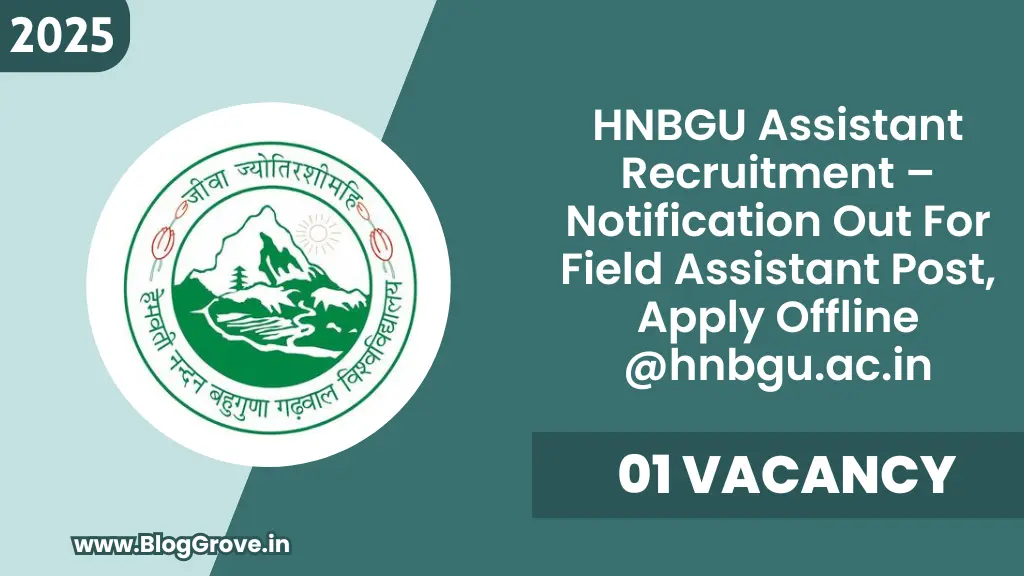 HNBGU Assistant Recruitment