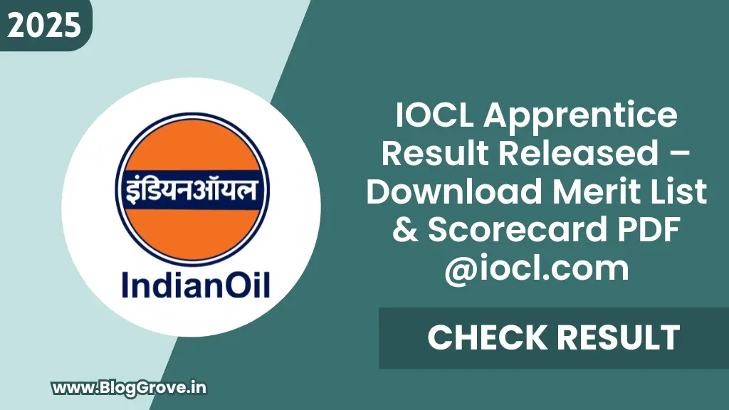 IOCL Apprentice Result Released