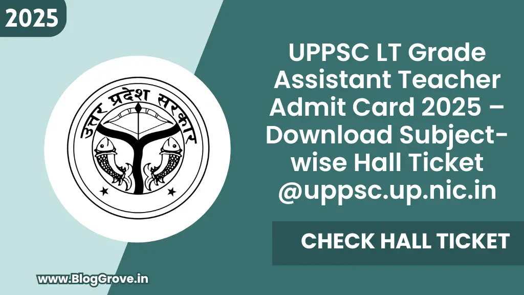 UPPSC LT Grade Assistant Teacher Admit Card 2025