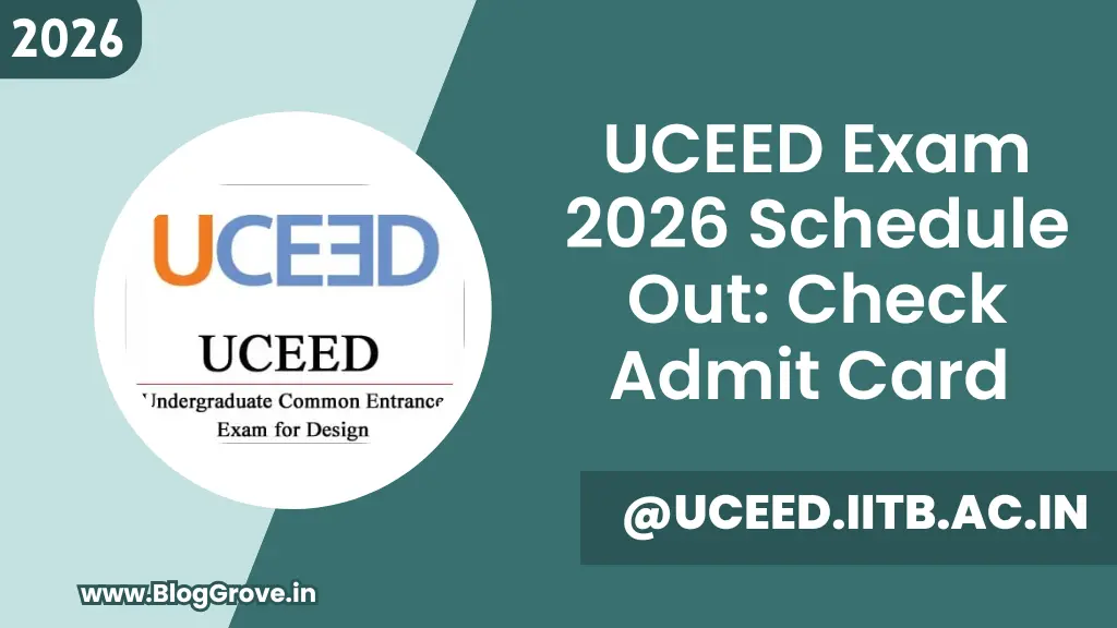 UCEED Exam 2026 Schedule Out